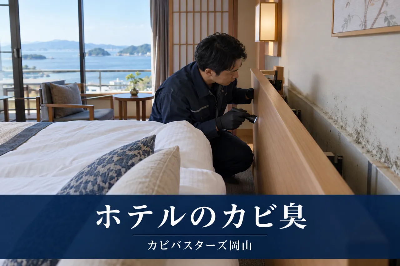 瀬戸内のホテル客室カビ臭｜清掃後も残る原因調査