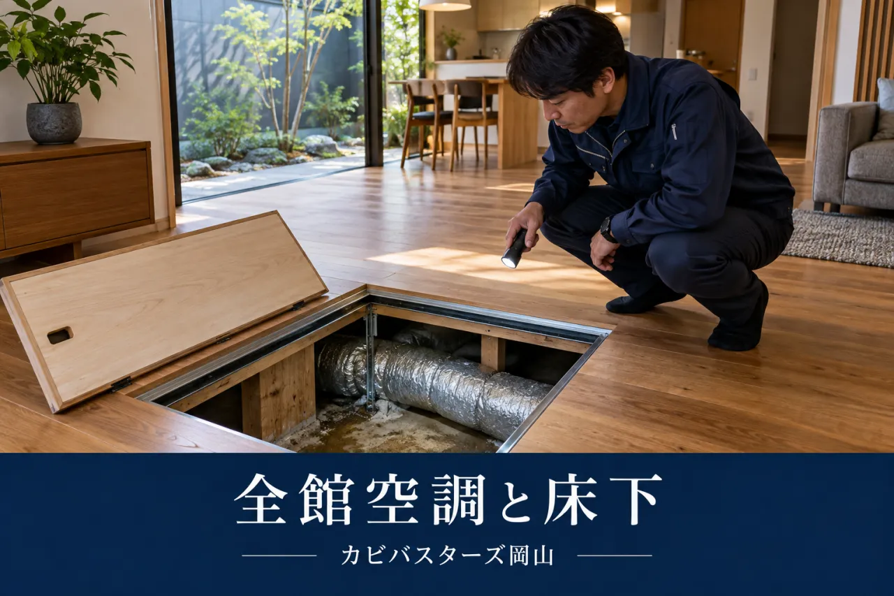 岡山・四国の全館空調住宅｜床下から続くカビ臭