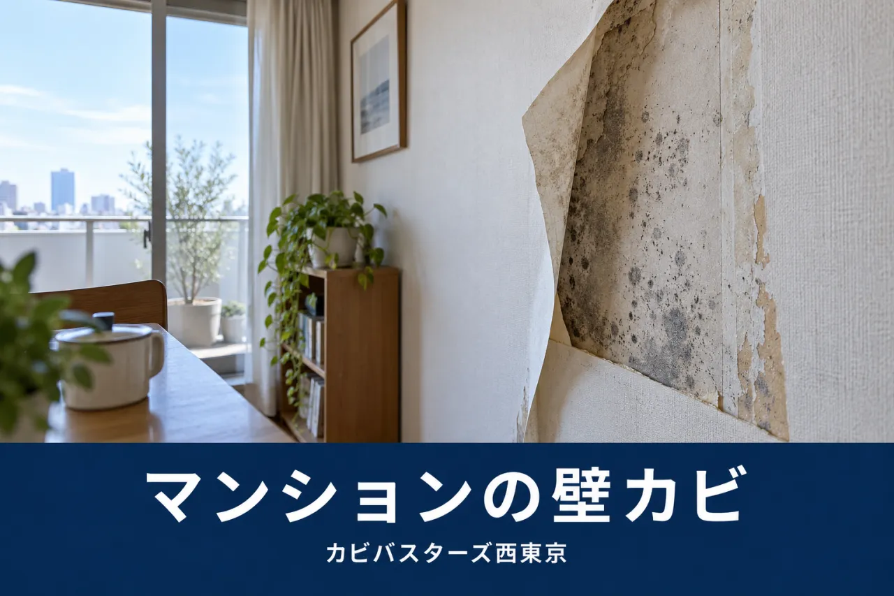 東京のマンション壁カビ｜クロス張替え前の下地調査
