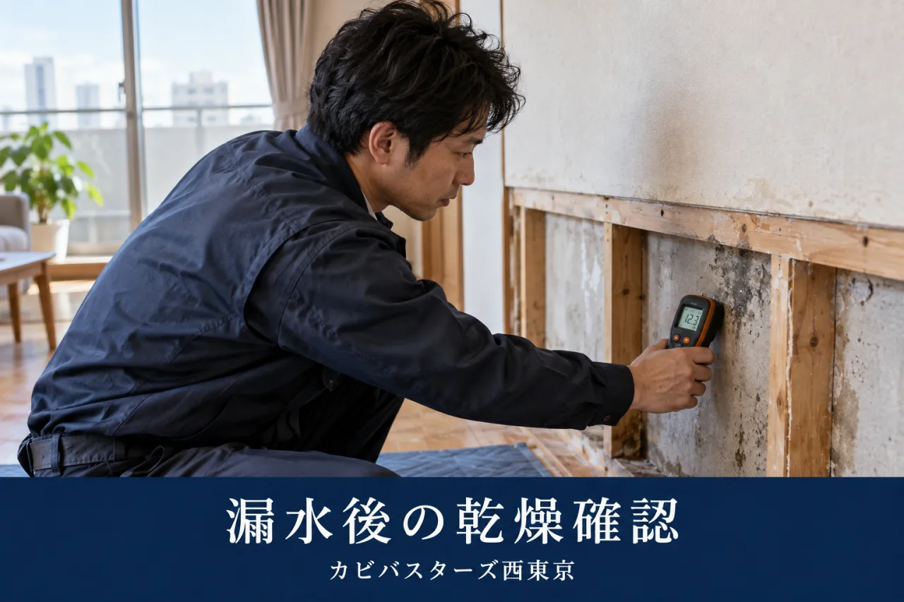 東京の漏水後カビ｜壁を閉じる前の乾燥・調査の進め方