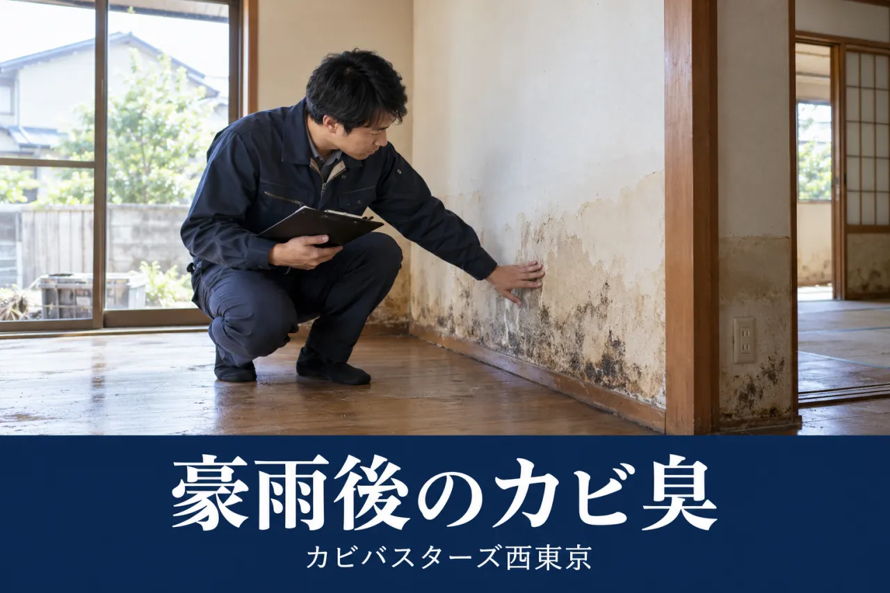 千葉の豪雨後にカビ臭が残る家|復旧後の調査ポイント