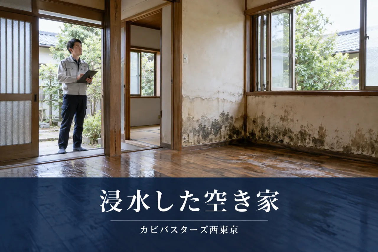 千葉・茨城の空き家が浸水｜久しぶりに開けた家のカビ調査