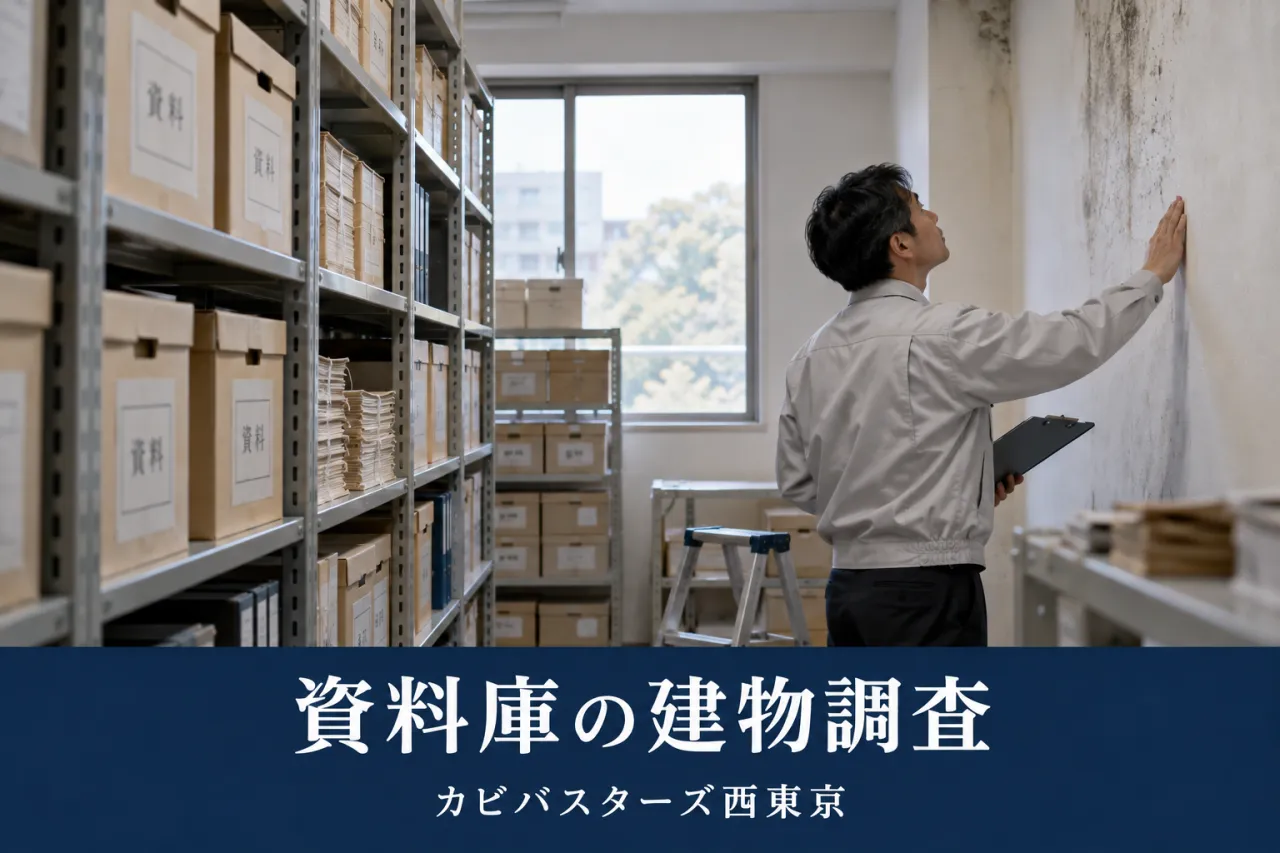 関東の資料庫・書庫カビ｜書類を移す前の建物調査