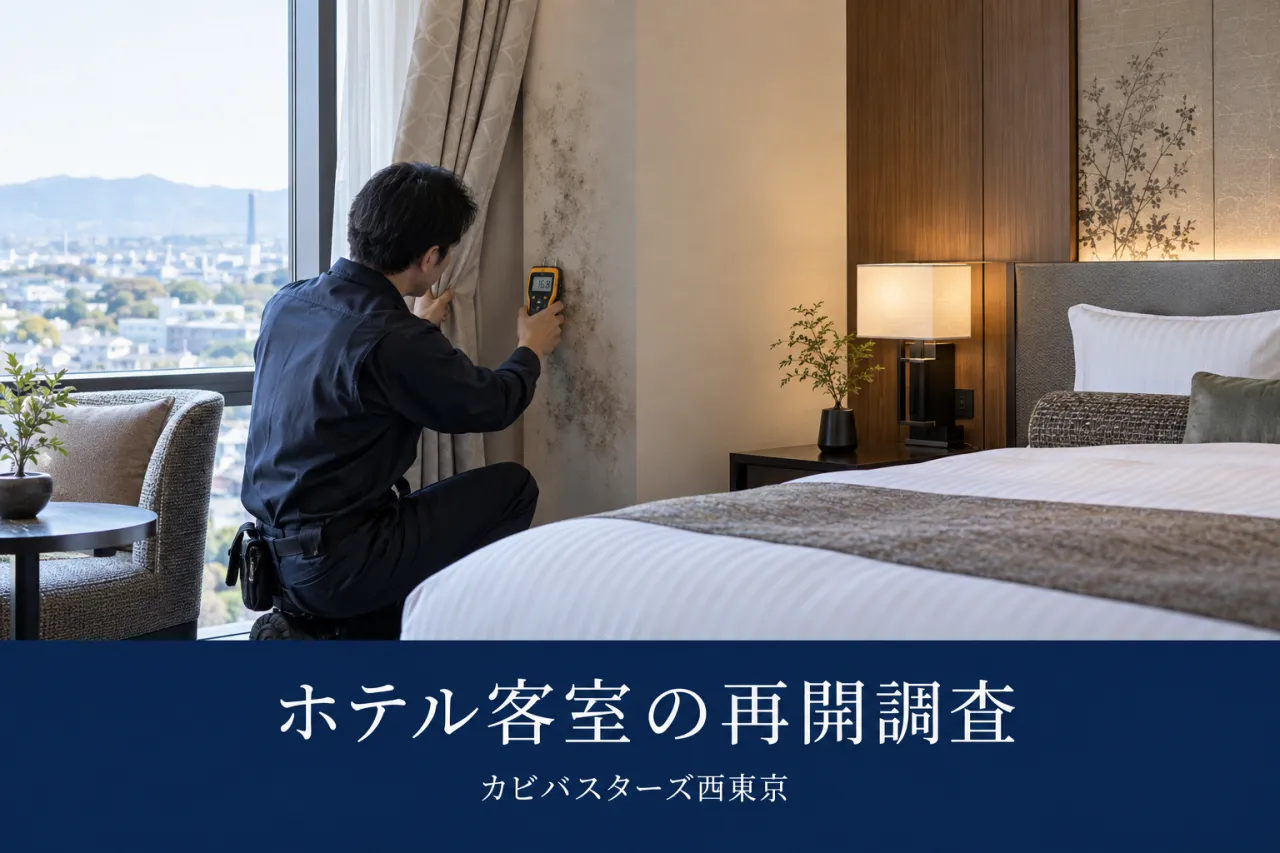 東京・神奈川のホテル客室カビ臭｜休室後の販売再開調査