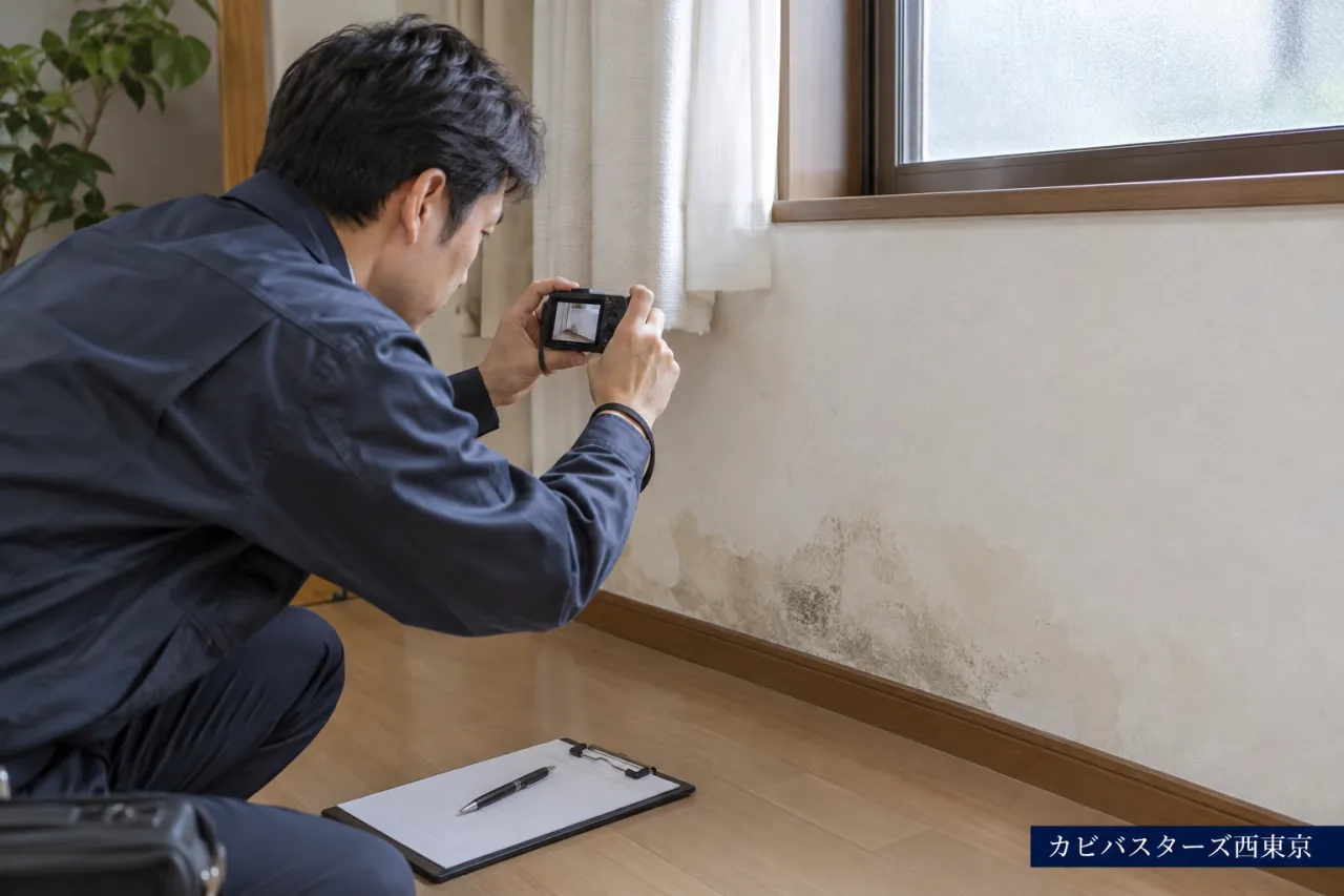 カビバスターズ西東京：現状の写真と記録をイメージした写真
